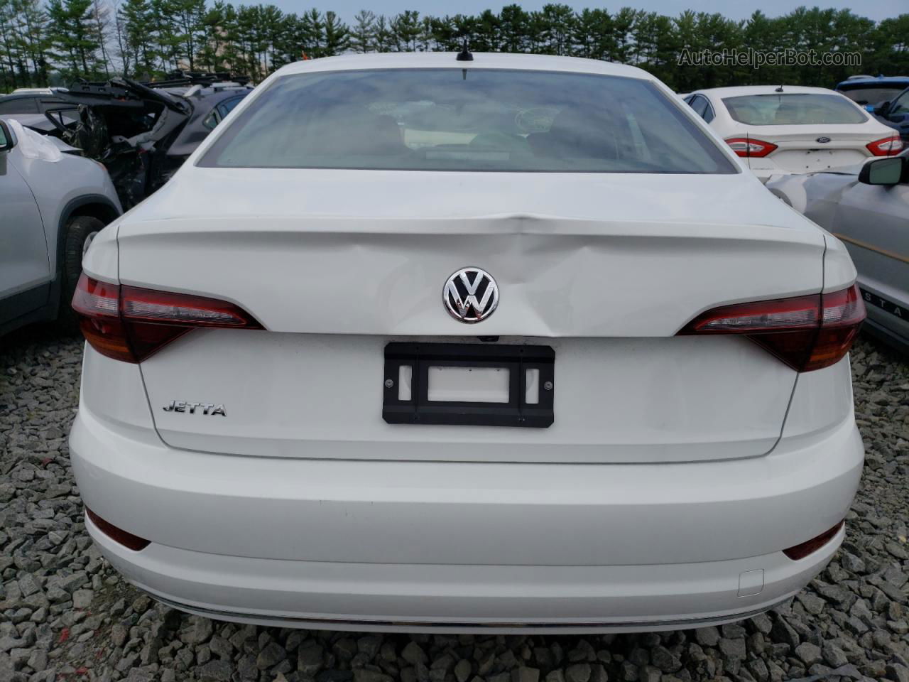 2019 Volkswagen Jetta S White vin: 3VWC57BU0KM235440