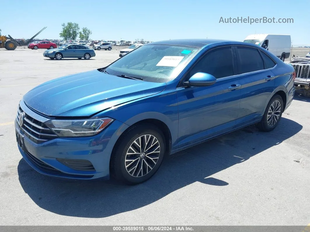 2019 Volkswagen Jetta 1.4t R-line/1.4t S/1.4t Se Синий vin: 3VWC57BU1KM005244