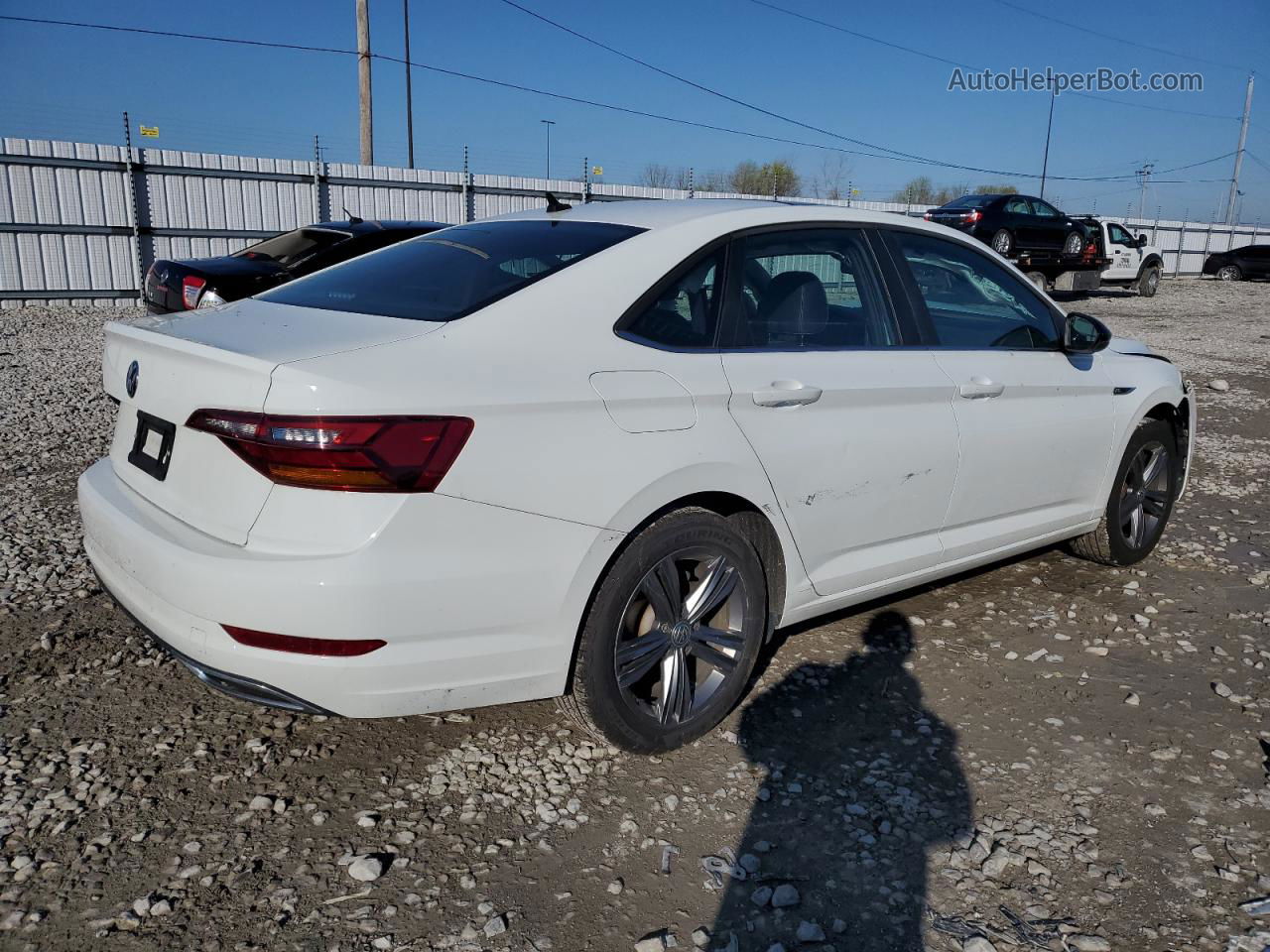 2019 Volkswagen Jetta S White vin: 3VWC57BU1KM061622