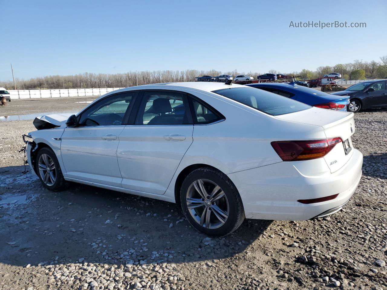 2019 Volkswagen Jetta S White vin: 3VWC57BU1KM061622