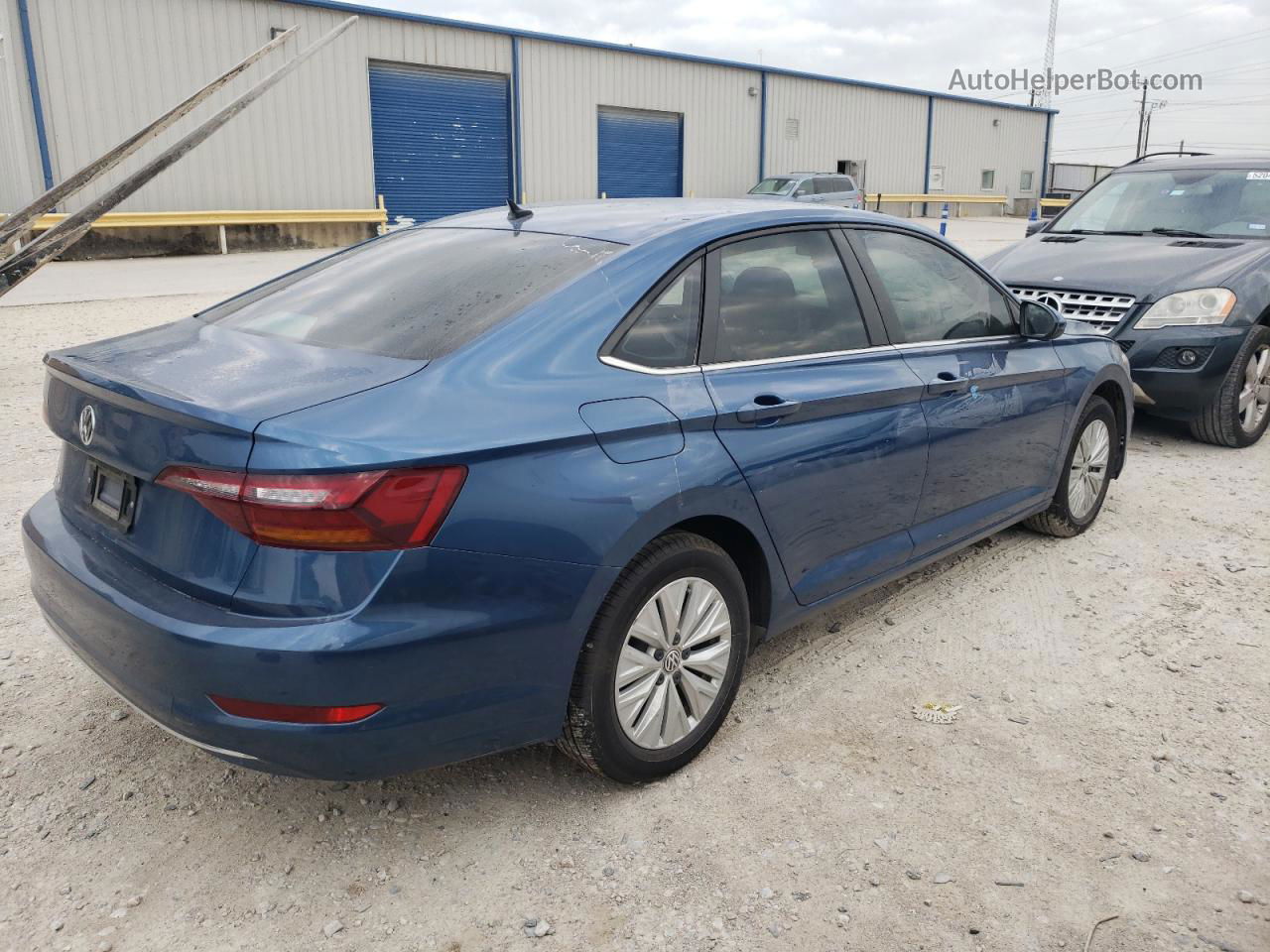 2019 Volkswagen Jetta S Синий vin: 3VWC57BU1KM064696