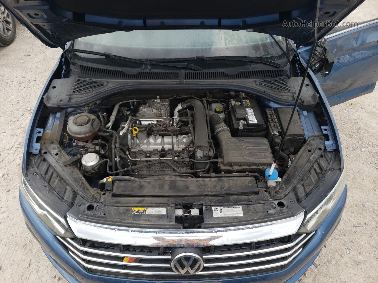 2019 Volkswagen Jetta S Синий vin: 3VWC57BU1KM064696