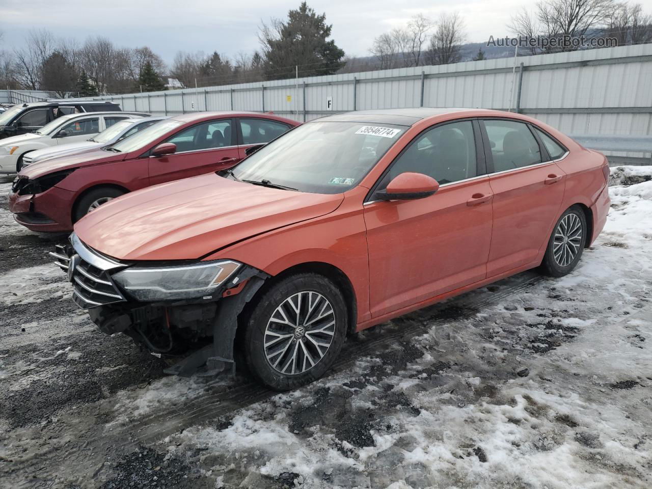 2019 Volkswagen Jetta S Оранжевый vin: 3VWC57BU1KM087766