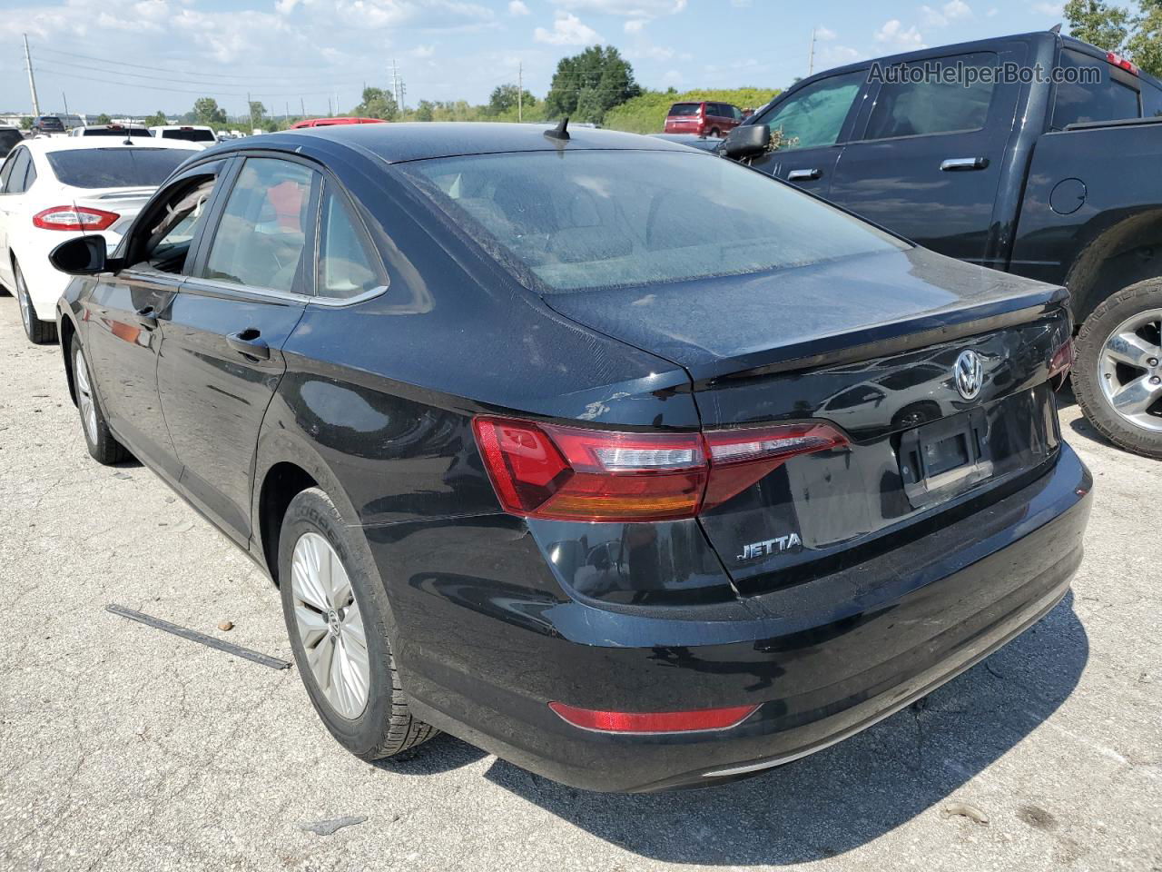 2019 Volkswagen Jetta S Черный vin: 3VWC57BU1KM133757