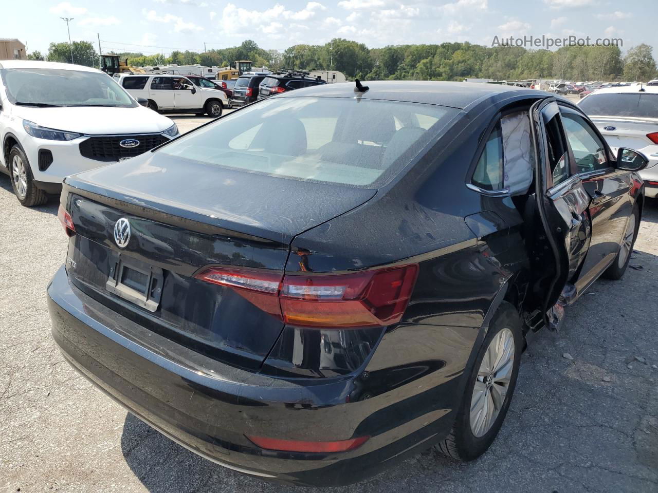 2019 Volkswagen Jetta S Черный vin: 3VWC57BU1KM133757