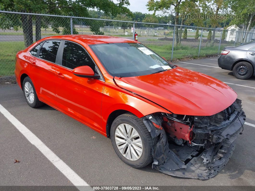 2019 Volkswagen Jetta S/se/r-line Orange vin: 3VWC57BU1KM154902