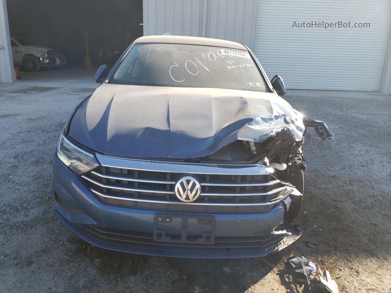 2019 Volkswagen Jetta S Blue vin: 3VWC57BU1KM192565