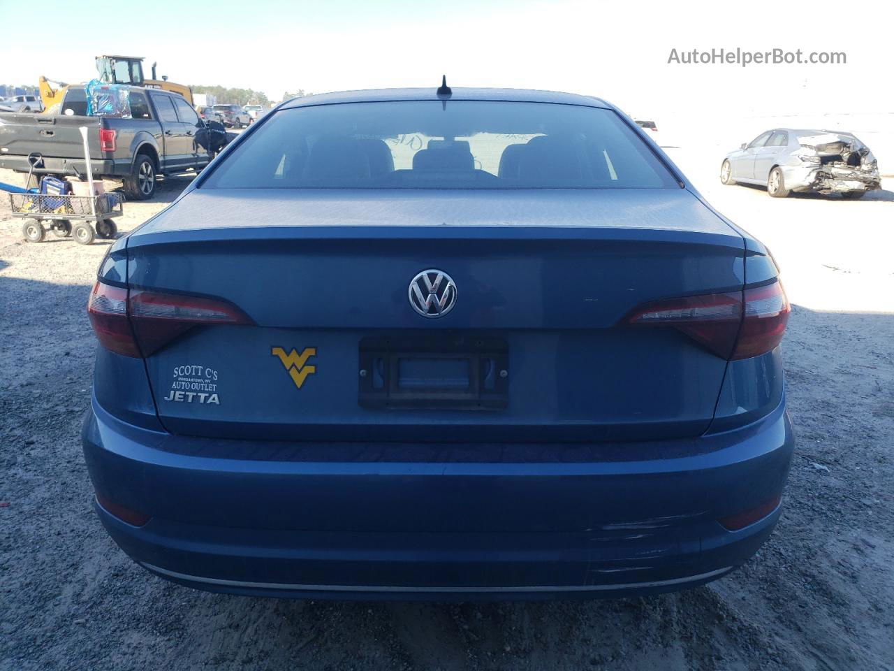 2019 Volkswagen Jetta S Blue vin: 3VWC57BU1KM192565