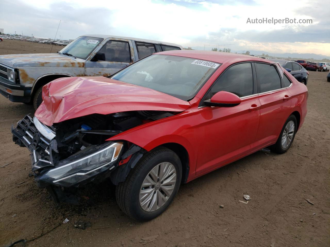 2019 Volkswagen Jetta S Red vin: 3VWC57BU1KM197961