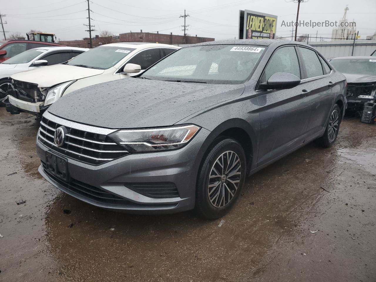 2019 Volkswagen Jetta S Серый vin: 3VWC57BU2KM048569