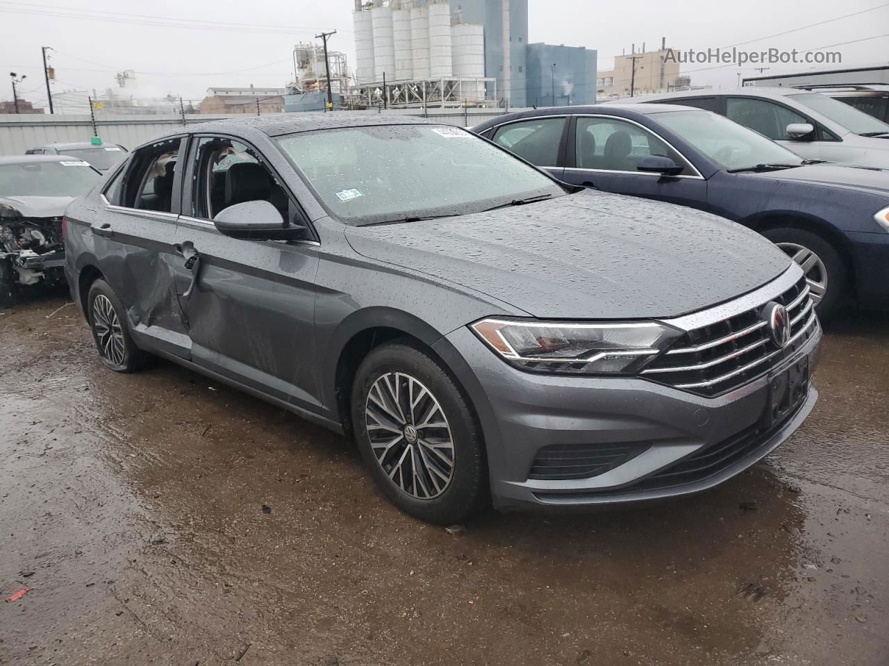 2019 Volkswagen Jetta S Серый vin: 3VWC57BU2KM048569