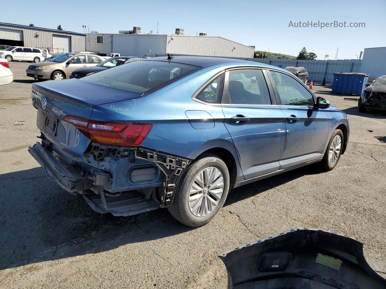 2019 Volkswagen Jetta S Blue vin: 3VWC57BU2KM050998