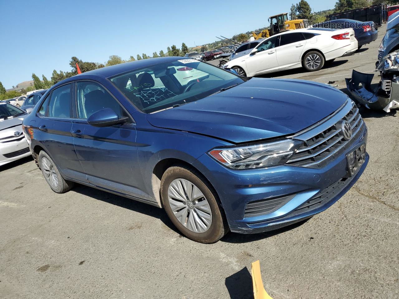 2019 Volkswagen Jetta S Blue vin: 3VWC57BU2KM050998