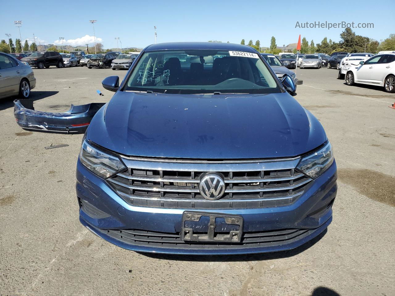 2019 Volkswagen Jetta S Blue vin: 3VWC57BU2KM050998