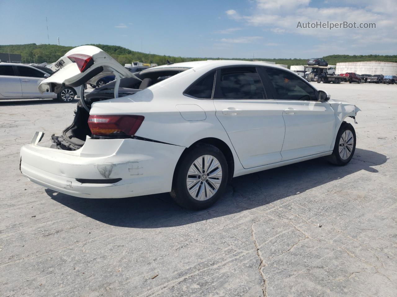 2019 Volkswagen Jetta S Белый vin: 3VWC57BU2KM063878