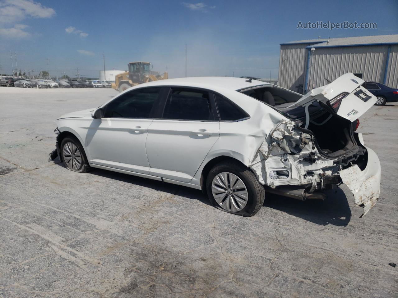 2019 Volkswagen Jetta S White vin: 3VWC57BU2KM063878