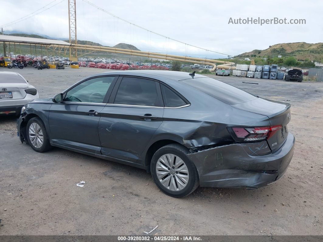 2019 Volkswagen Jetta 1.4t R-line/1.4t S/1.4t Se Gray vin: 3VWC57BU2KM077733