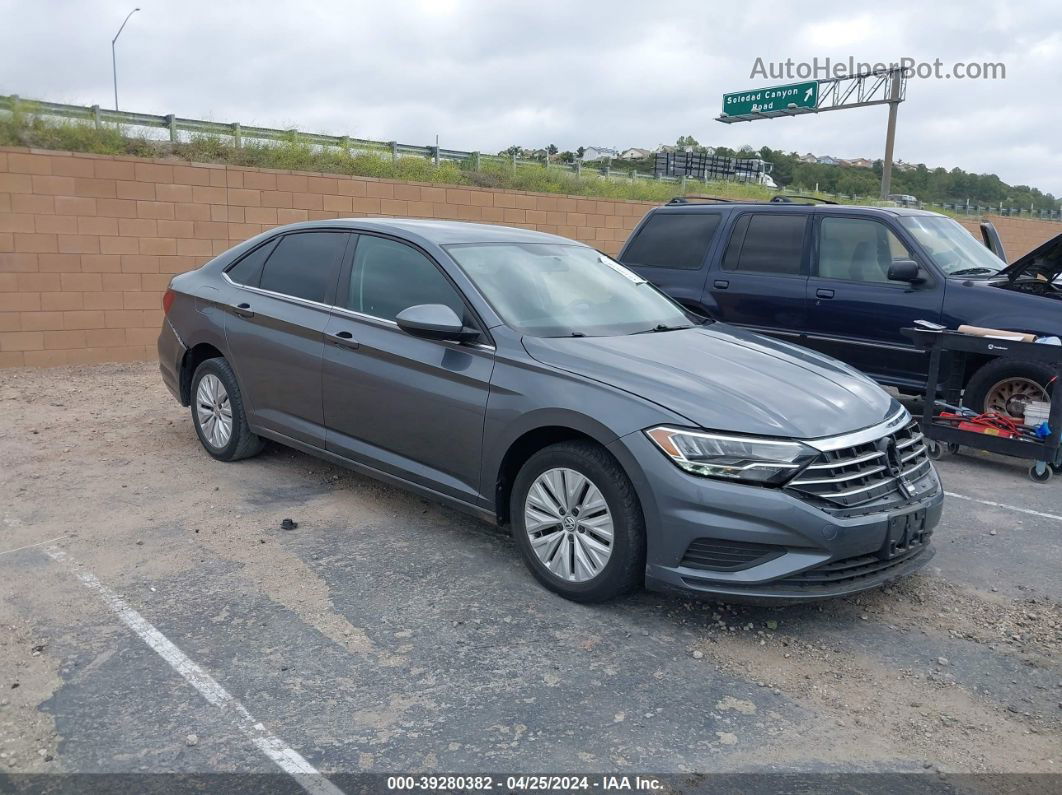 2019 Volkswagen Jetta 1.4t R-line/1.4t S/1.4t Se Gray vin: 3VWC57BU2KM077733