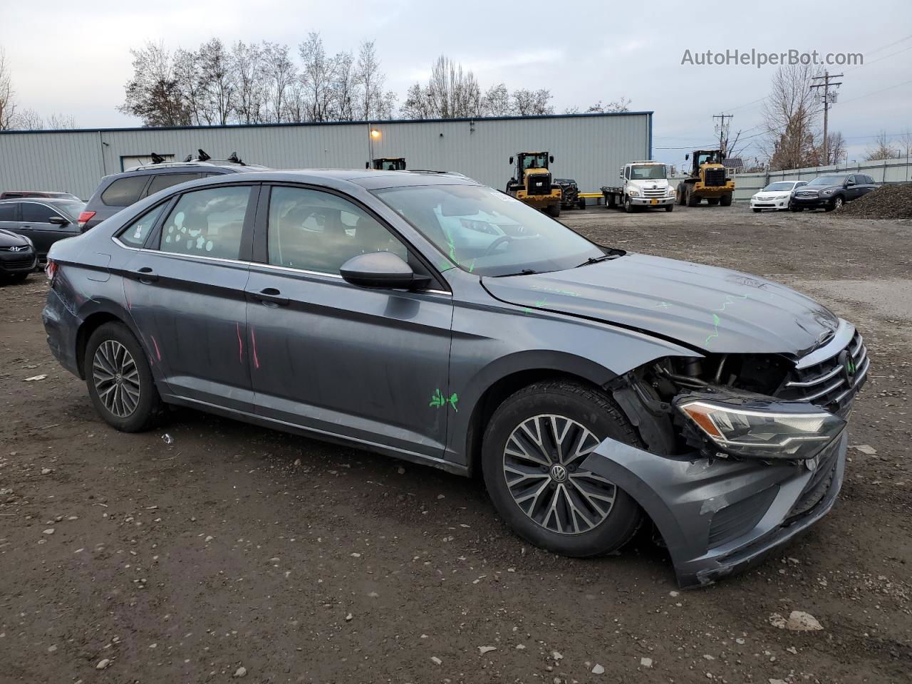 2019 Volkswagen Jetta S Серый vin: 3VWC57BU2KM089459