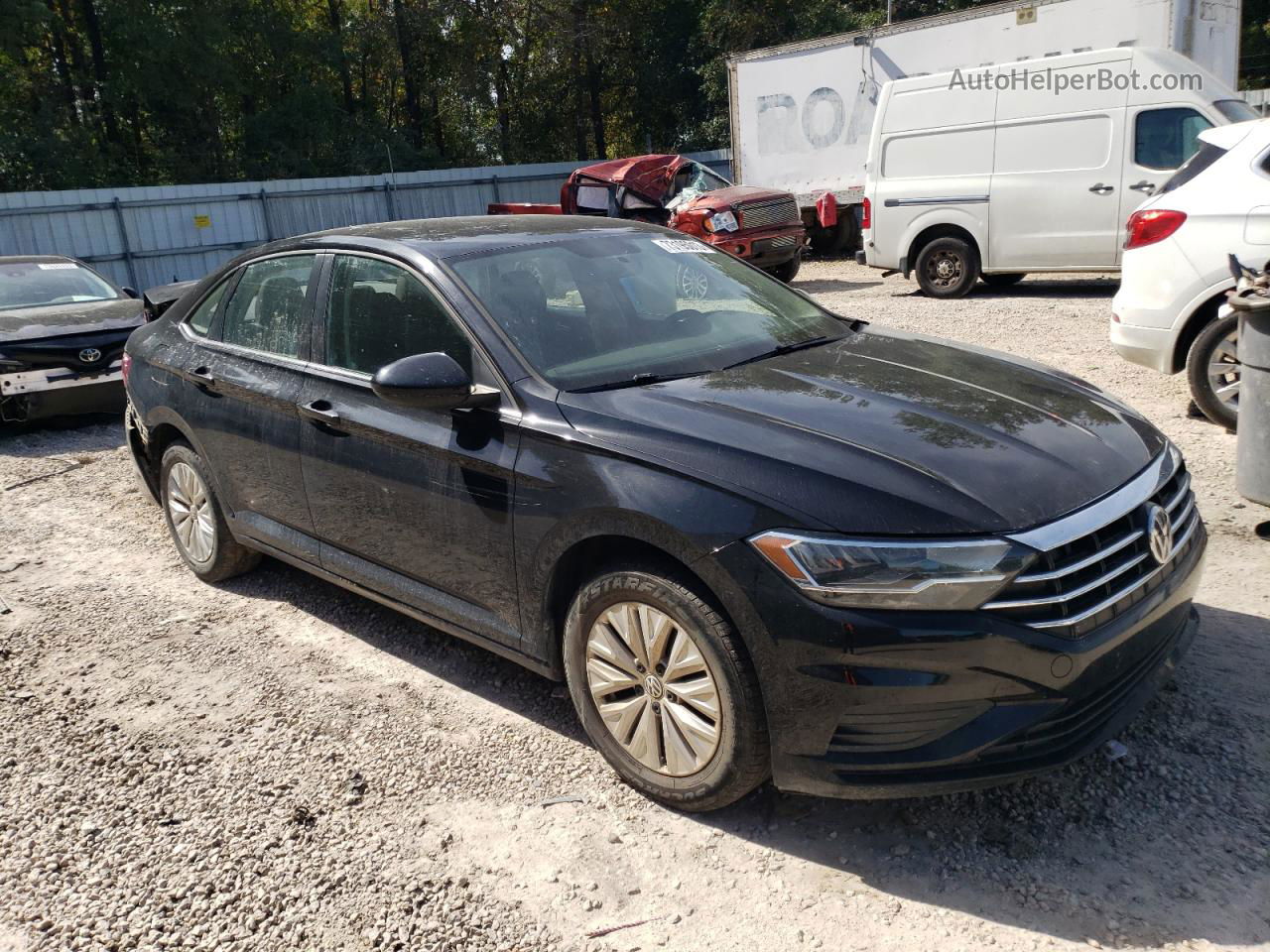 2019 Volkswagen Jetta S Black vin: 3VWC57BU2KM126364