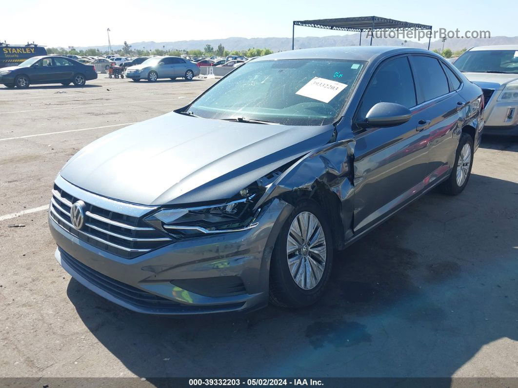 2019 Volkswagen Jetta 1.4t R-line/1.4t S/1.4t Se Gray vin: 3VWC57BU2KM174804