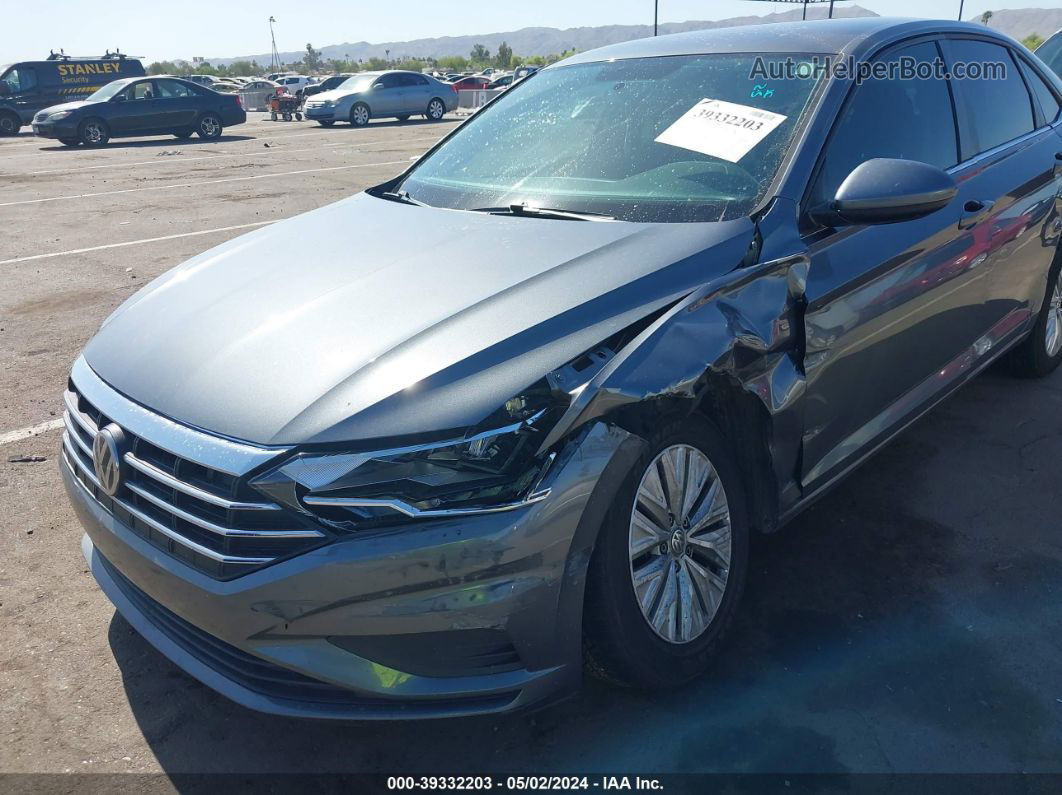 2019 Volkswagen Jetta 1.4t R-line/1.4t S/1.4t Se Gray vin: 3VWC57BU2KM174804