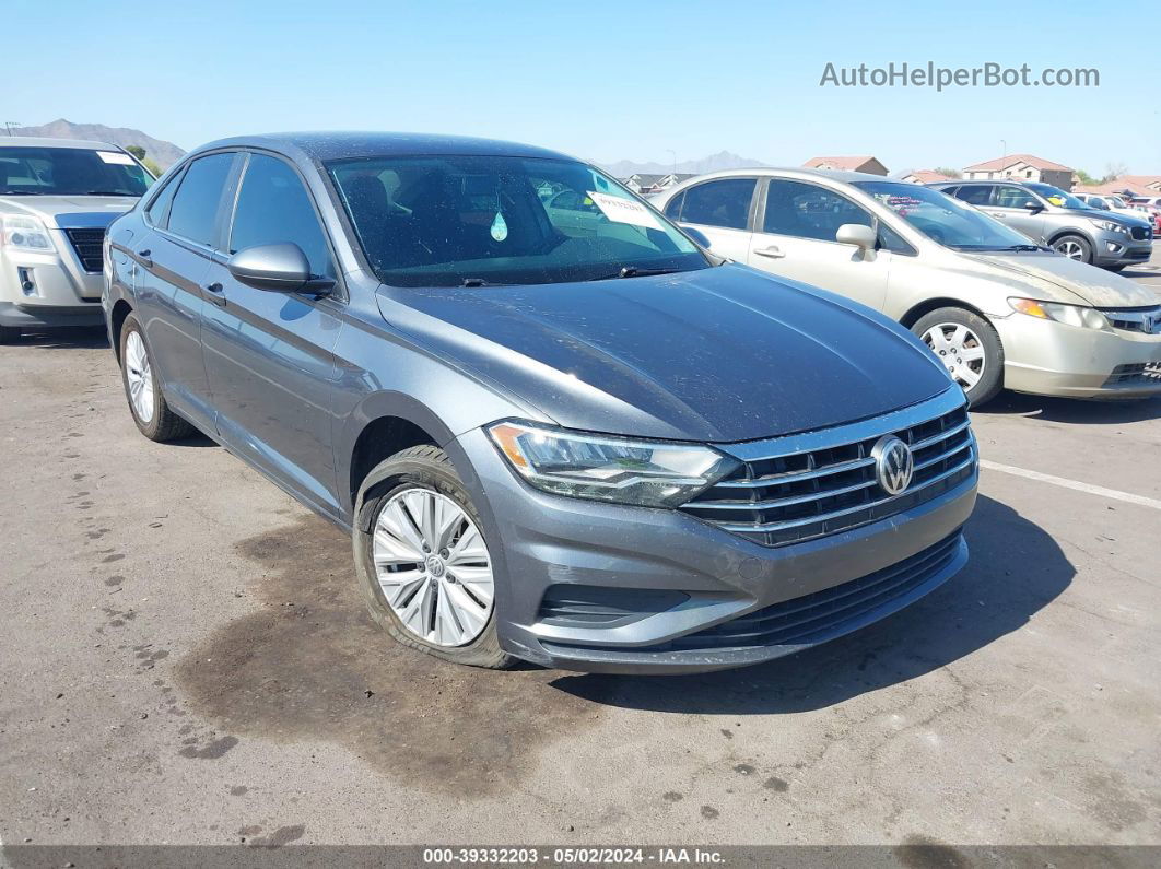 2019 Volkswagen Jetta 1.4t R-line/1.4t S/1.4t Se Gray vin: 3VWC57BU2KM174804