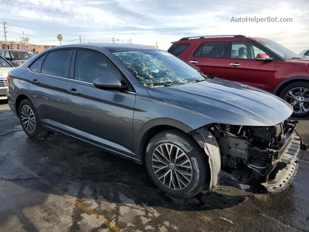 2019 Volkswagen Jetta S Gray vin: 3VWC57BU3KM048323