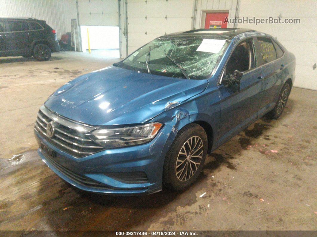 2019 Volkswagen Jetta 1.4t R-line/1.4t S/1.4t Se Blue vin: 3VWC57BU3KM067616