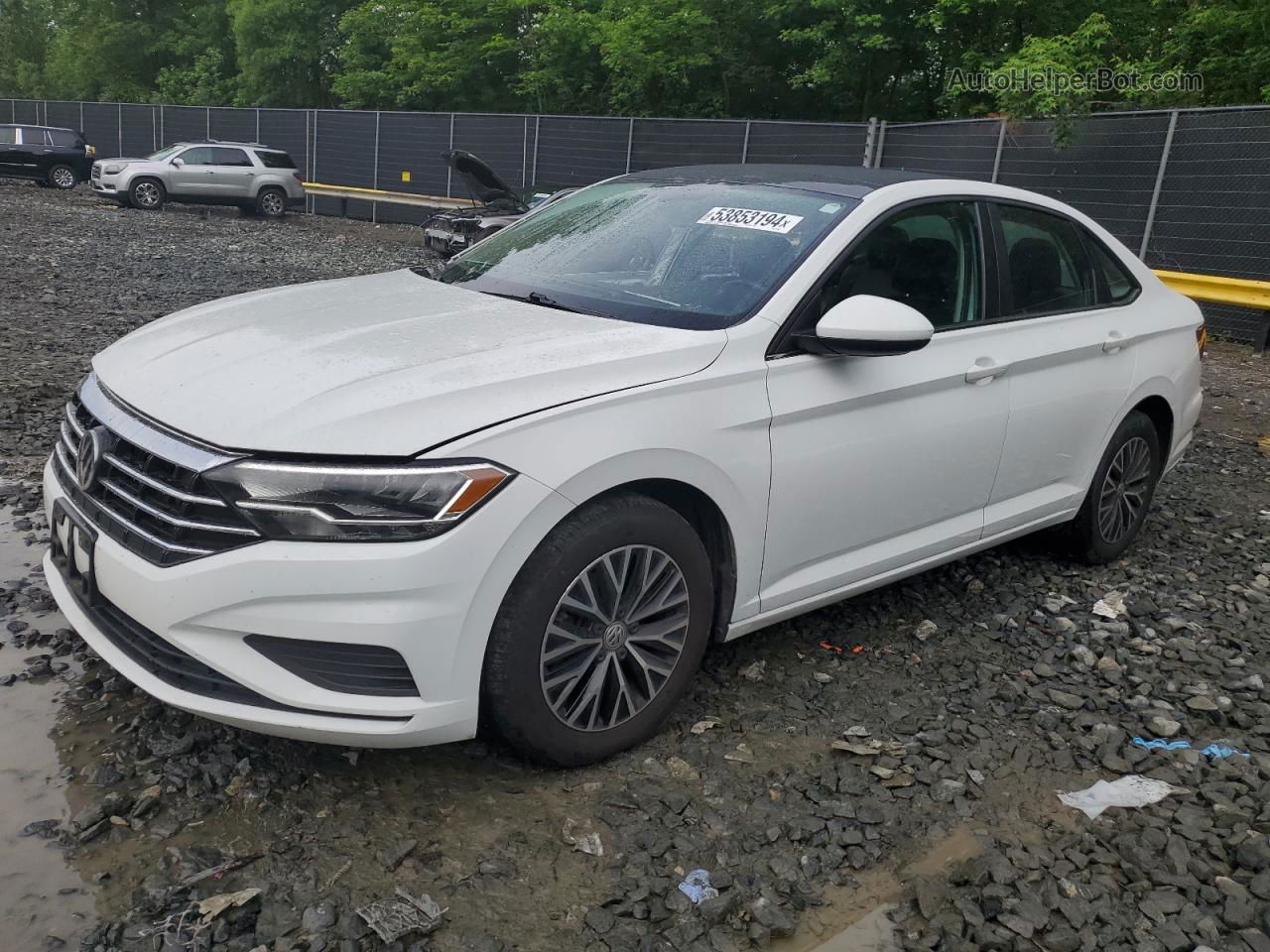 2019 Volkswagen Jetta S White vin: 3VWC57BU3KM081192