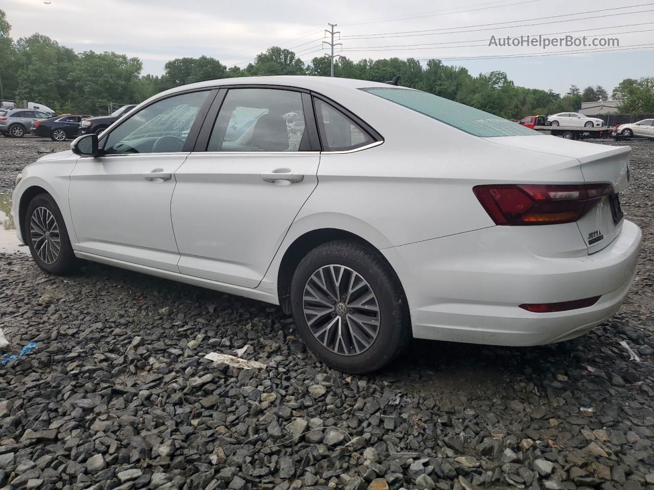 2019 Volkswagen Jetta S White vin: 3VWC57BU3KM081192