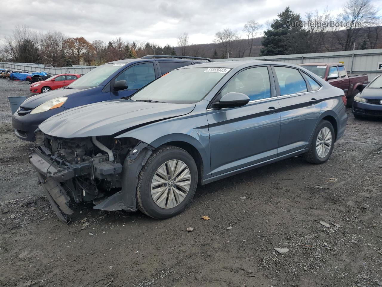 2019 Volkswagen Jetta S Gray vin: 3VWC57BU3KM114157