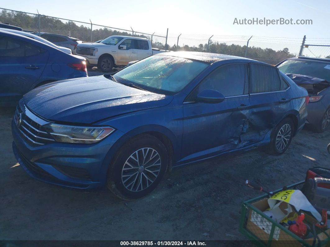 2019 Volkswagen Jetta 1.4t R-line/1.4t S/1.4t Se Blue vin: 3VWC57BU3KM122372