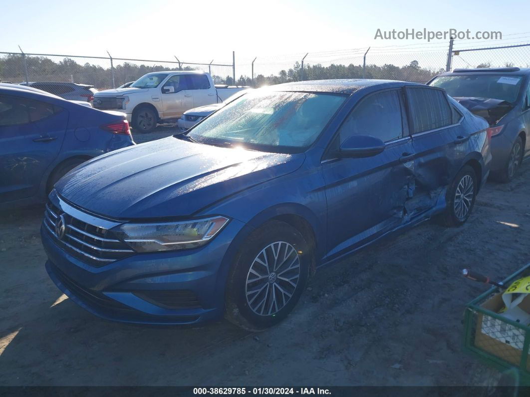 2019 Volkswagen Jetta 1.4t R-line/1.4t S/1.4t Se Синий vin: 3VWC57BU3KM122372