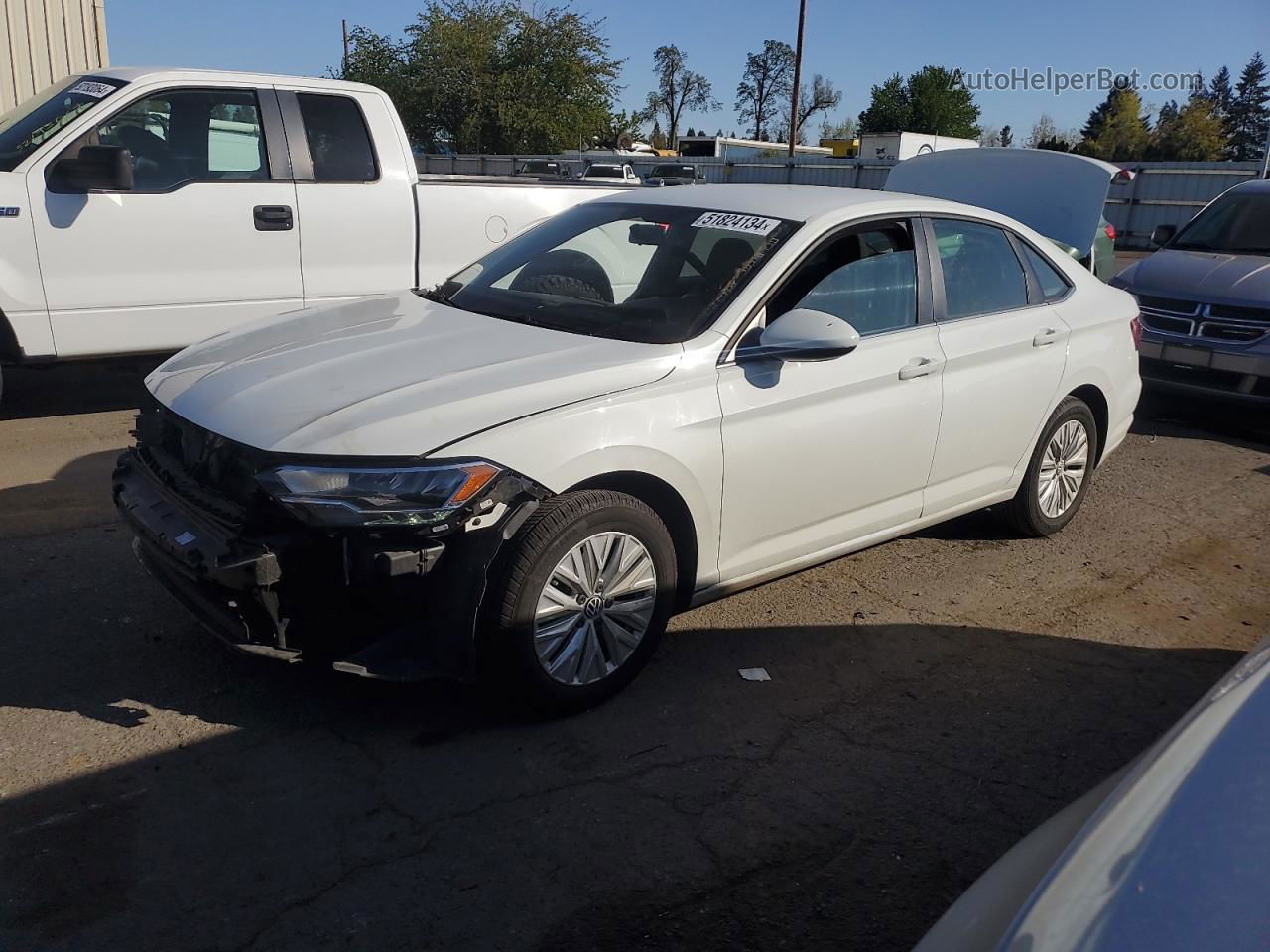 2019 Volkswagen Jetta S White vin: 3VWC57BU3KM172172