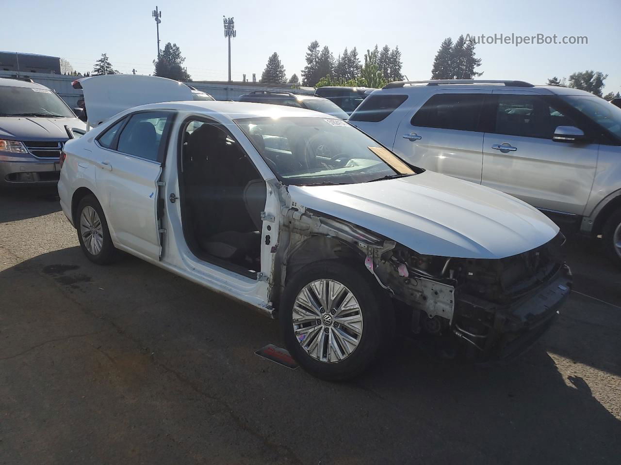 2019 Volkswagen Jetta S White vin: 3VWC57BU3KM172172