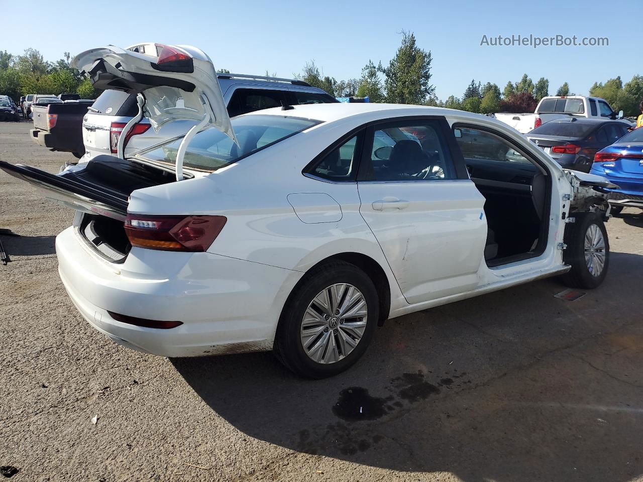 2019 Volkswagen Jetta S White vin: 3VWC57BU3KM172172