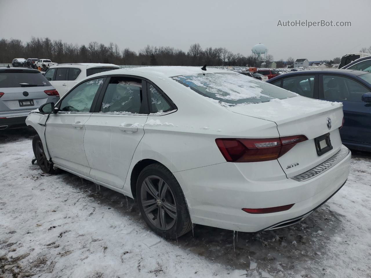 2019 Volkswagen Jetta S White vin: 3VWC57BU3KM186024