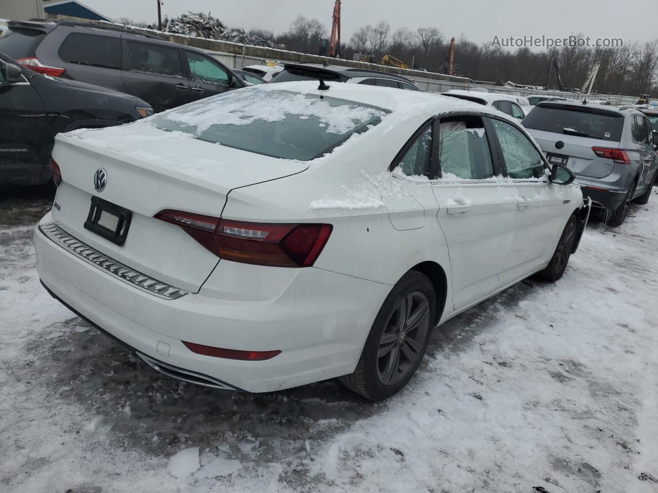 2019 Volkswagen Jetta S White vin: 3VWC57BU3KM186024