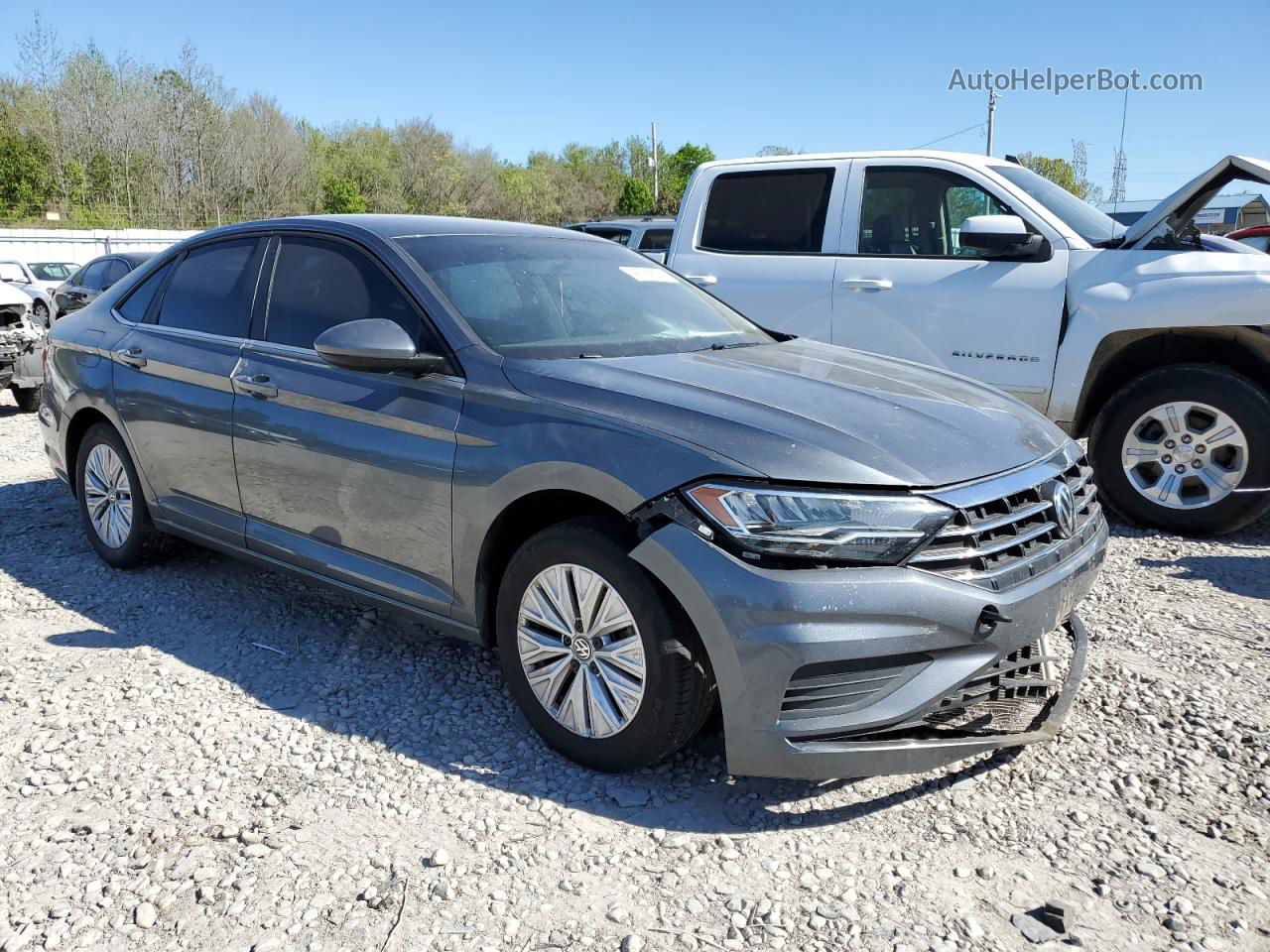 2019 Volkswagen Jetta S Синий vin: 3VWC57BU3KM194270