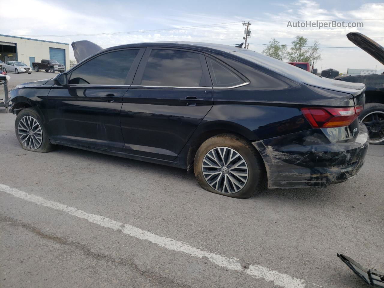 2019 Volkswagen Jetta S Black vin: 3VWC57BU3KM197900