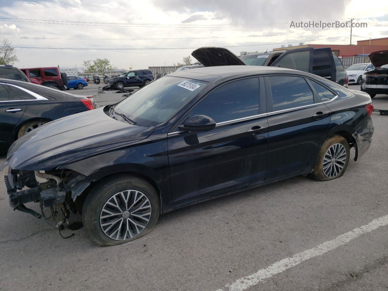 2019 Volkswagen Jetta S Black vin: 3VWC57BU3KM197900