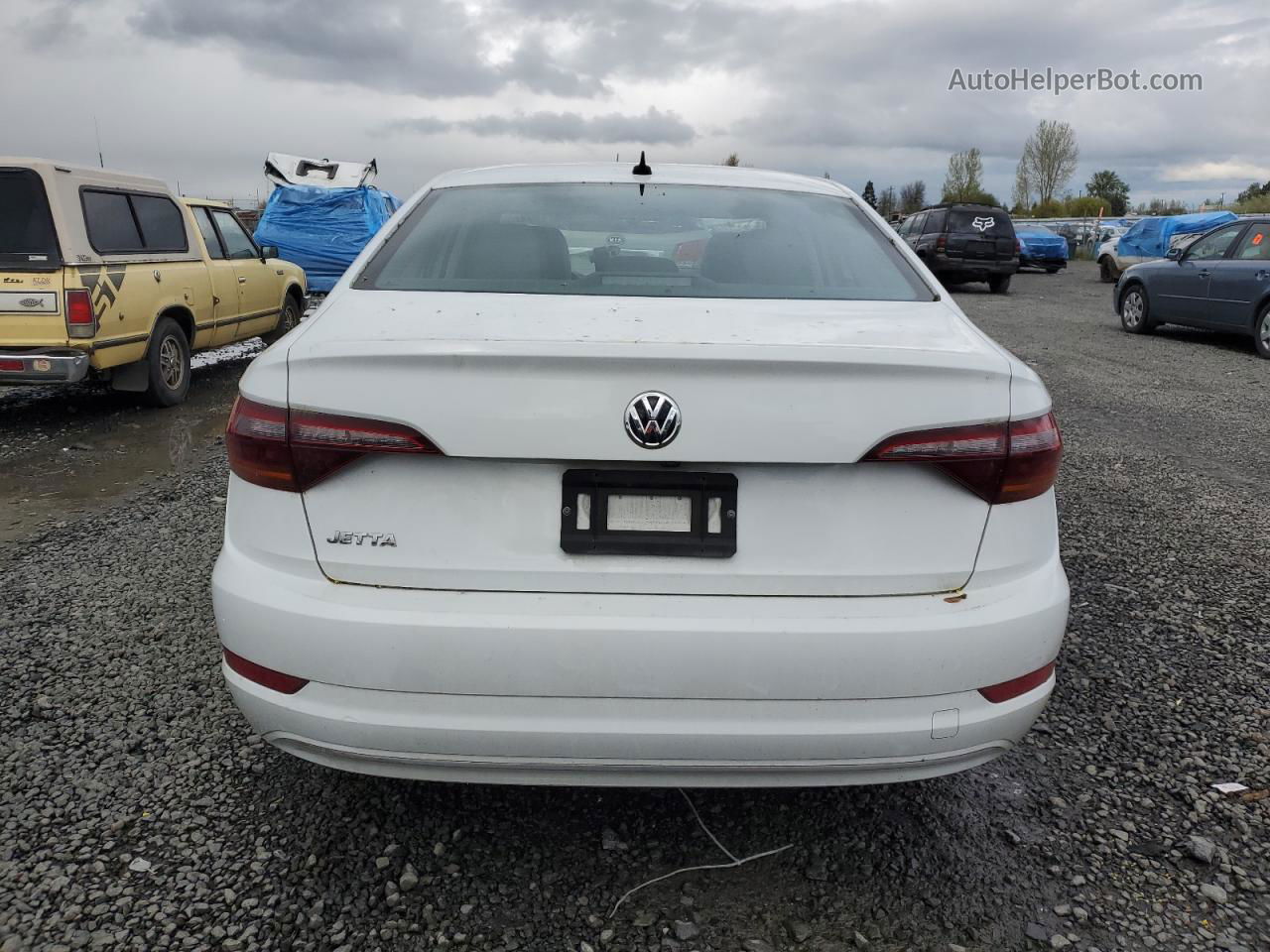 2019 Volkswagen Jetta S White vin: 3VWC57BU3KM236470