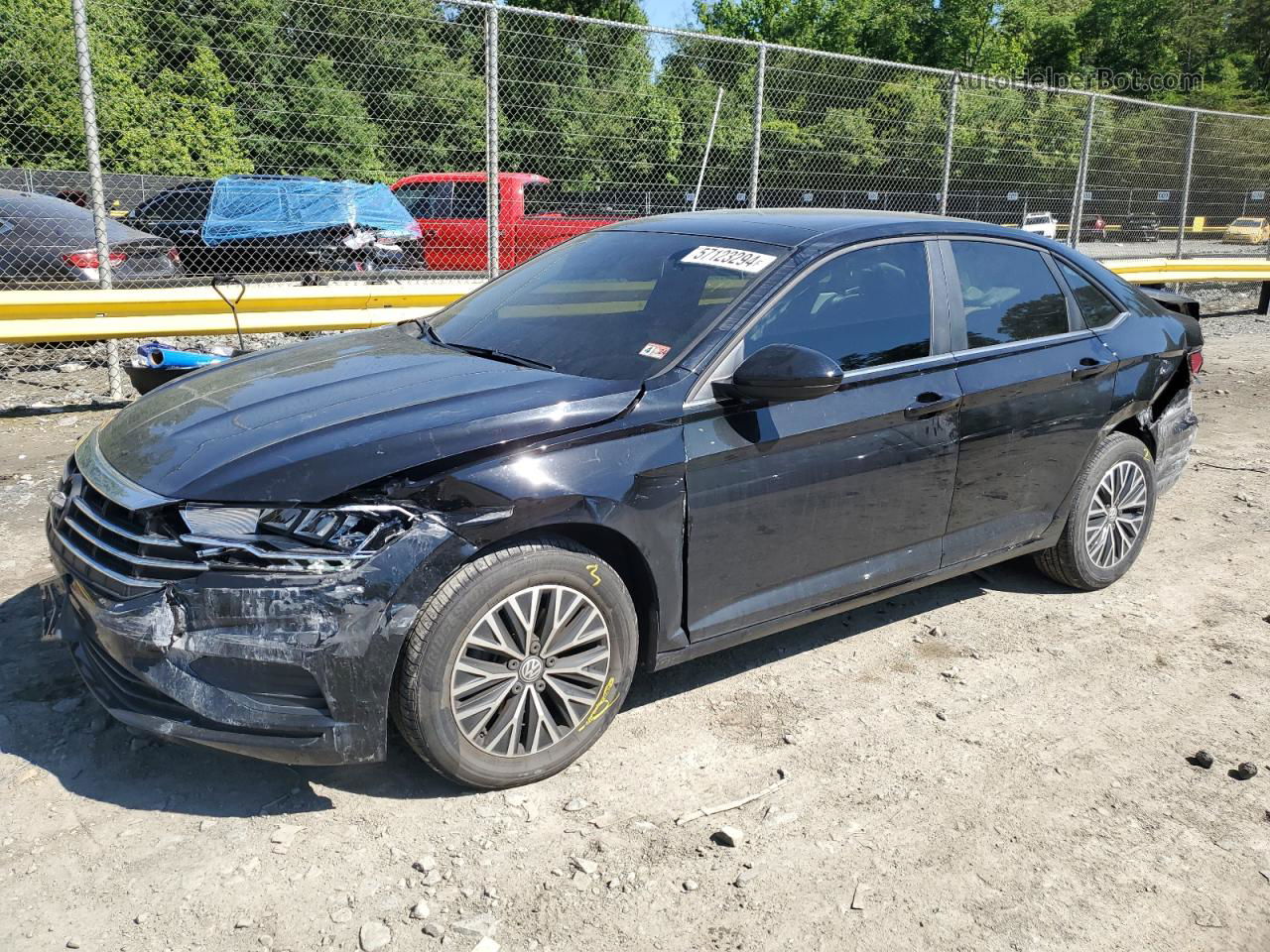 2019 Volkswagen Jetta S Black vin: 3VWC57BU4KM001964