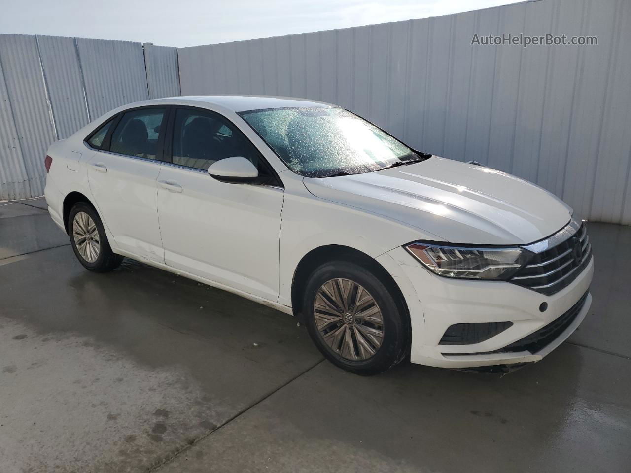 2019 Volkswagen Jetta S White vin: 3VWC57BU4KM005948