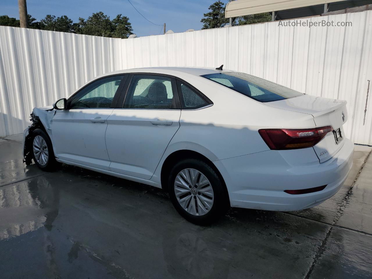 2019 Volkswagen Jetta S White vin: 3VWC57BU4KM005948