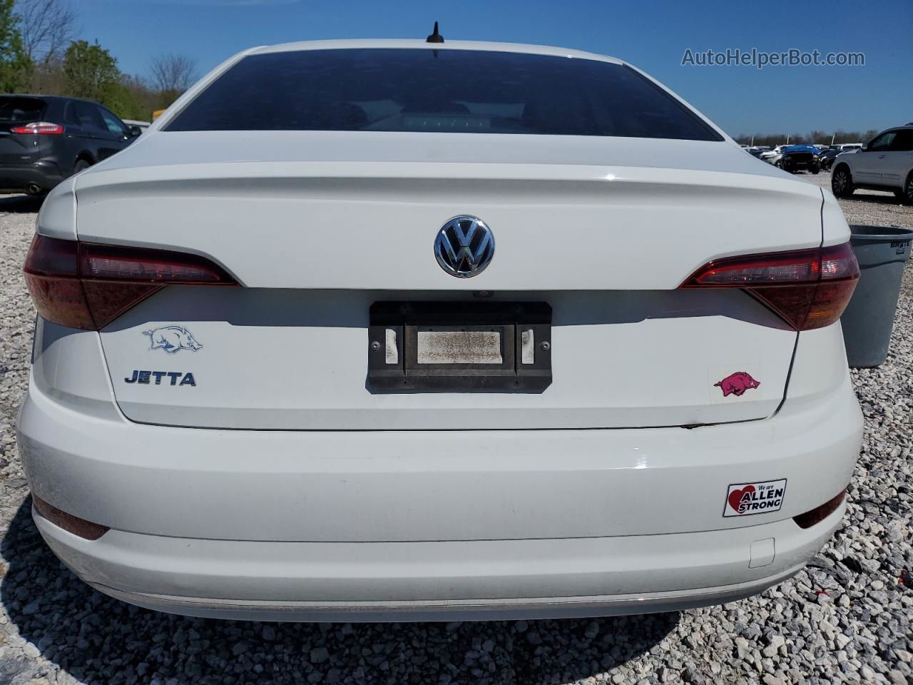 2019 Volkswagen Jetta S White vin: 3VWC57BU4KM042434