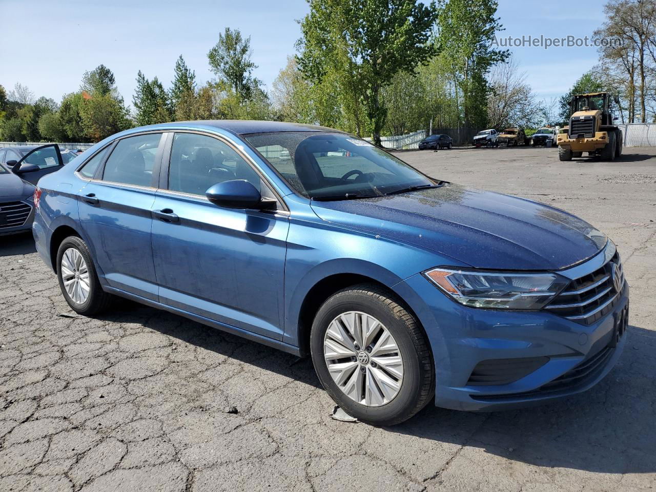 2019 Volkswagen Jetta S Blue vin: 3VWC57BU4KM072629