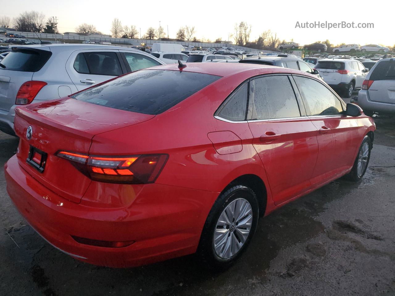 2019 Volkswagen Jetta S Red vin: 3VWC57BU4KM093464