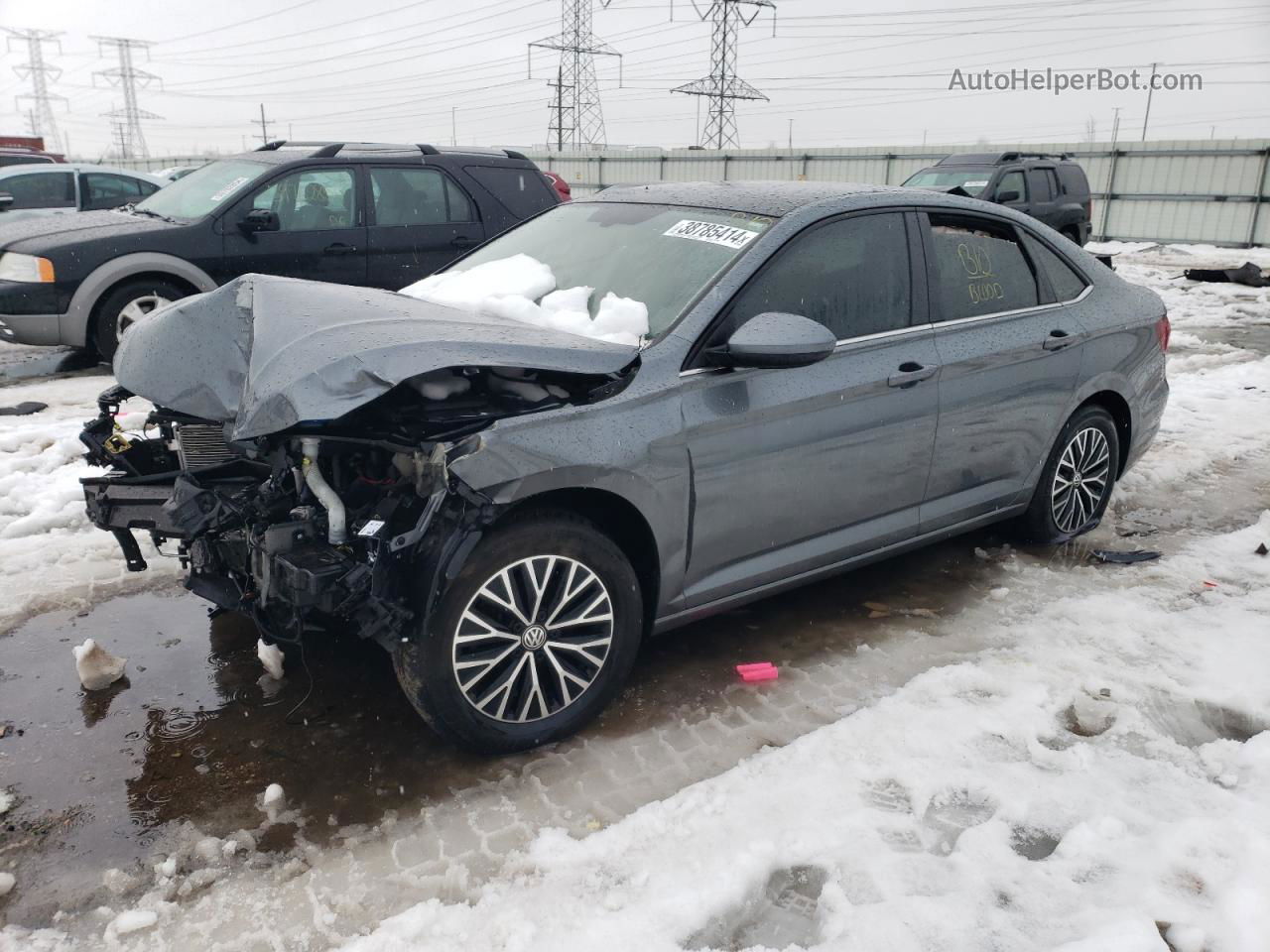 2019 Volkswagen Jetta S Gray vin: 3VWC57BU4KM123725